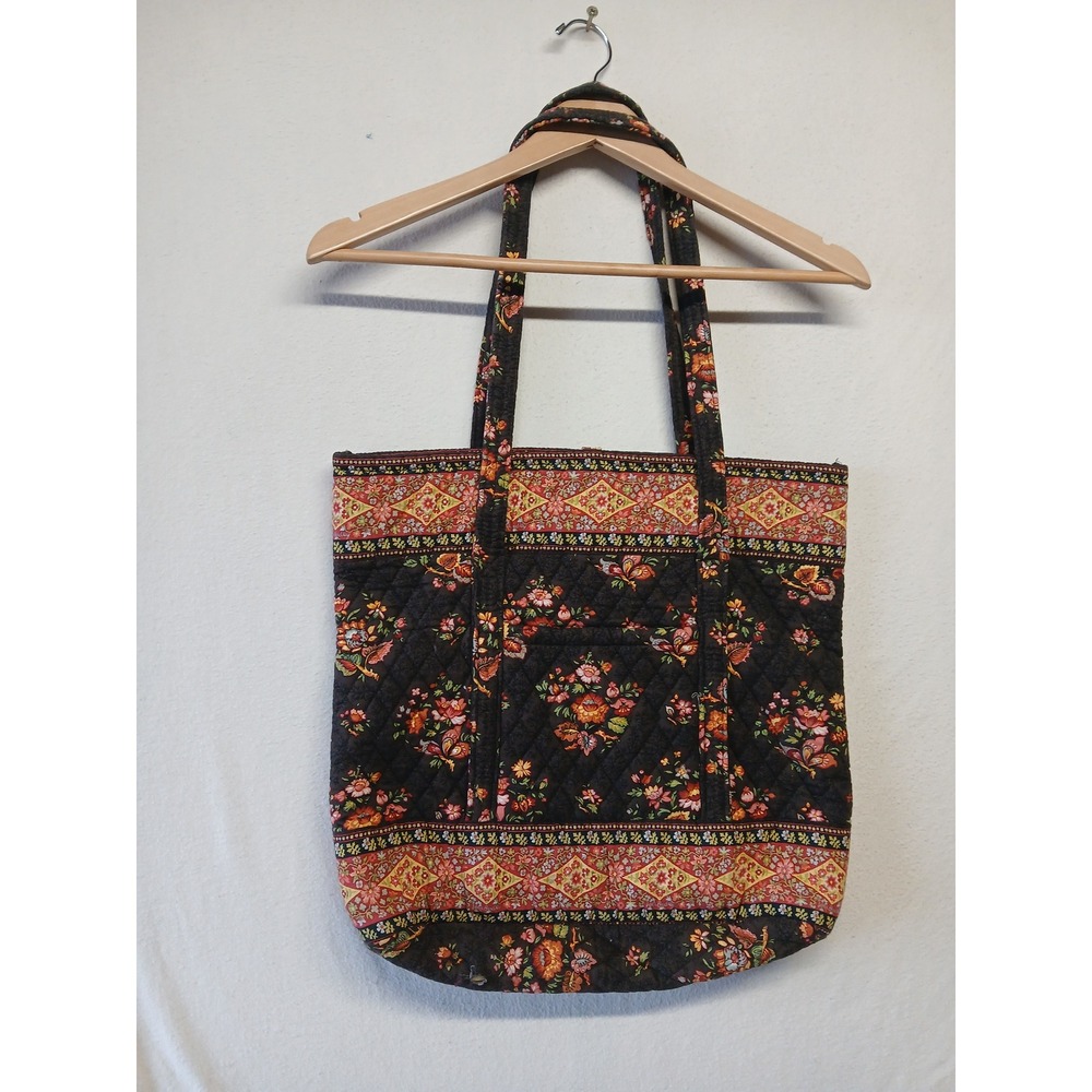 Vera Bradley Quilted tote bag villager messenger fall purse